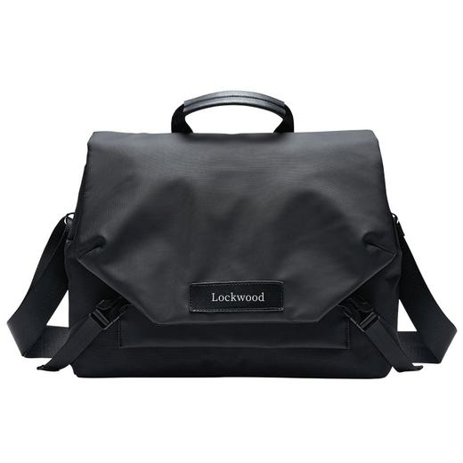 「高颜值！防水面料」男士单肩包休闲简约机能邮差包商务通勤男包大容量皮膜斜挎箱包 商品图4