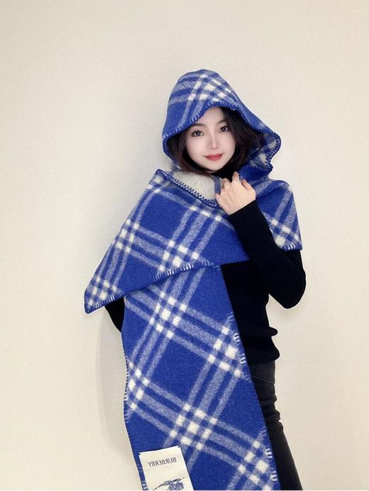 巴宝莉新季格纹连帽围巾多色可选（CB） 商品图2