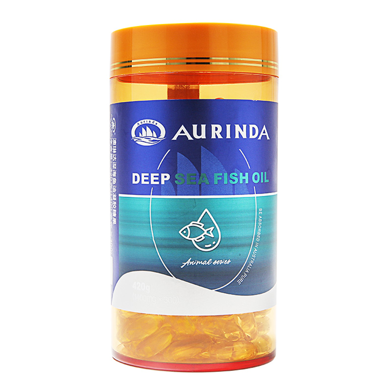 澳琳达澳洲进口深海鱼油成人中老年300粒omega3DHA