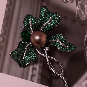 甄珠贝 爱迪生11-12mm 胸针