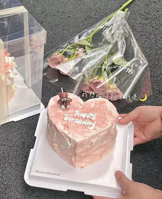 粉色爱心生日蛋糕1 商品图0