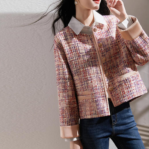 裁缝学苑AS381重工高级感翻边袖小香风外套纸样女装新款短上衣版型图纸 商品图5