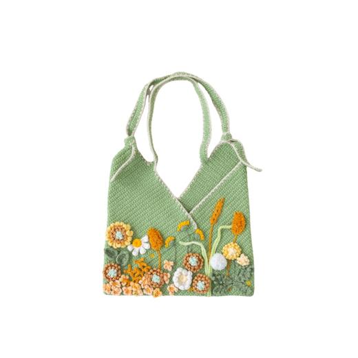 苏苏姐家秋日浪漫单肩包手工DIY编织钩针毛线团自制包包材料包 商品图4