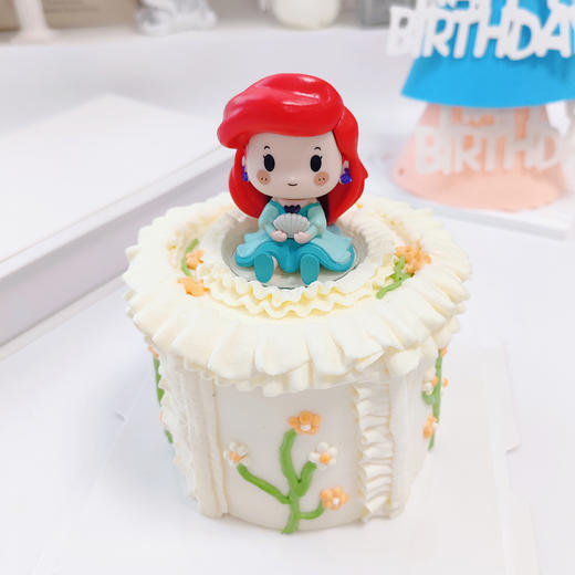 贝壳美人鱼公主风复古裱花蛋糕 商品图0