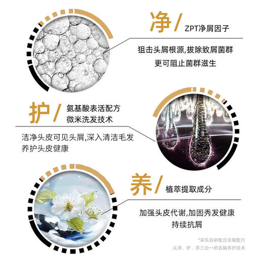 酮康采乐  去屑洗发露（丝质顺滑）750ml   CL04 商品图4