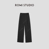 ROMI STUDIO“自在随性” 加绒后松紧腰宽松直筒休闲裤 RW24WXH0700 商品缩略图0