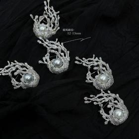 甄珠贝 设计款胸针《乘风破浪》爱迪生12-13mm正圆，强光