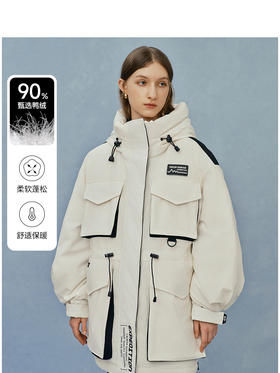 TeenieWeenie小熊字母连帽羽绒服女冬季羽绒服TTJD24OT10Z