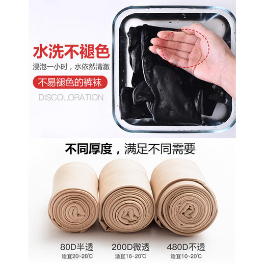 【光腿神器！裸感加绒打底袜】自带滤镜，遮瑕美服，不假肢！丝袜女秋冬连裤袜天鹅绒打底裤裤袜 商品图1
