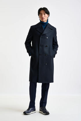 Scabal ZEUS 100%澳洲美丽诺羊毛500克重切斯菲尔德大衣