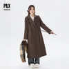 P&X设计师女装冬季宽松绵羊毛双面呢长款大衣 824421075 咖色毛呢 商品缩略图3