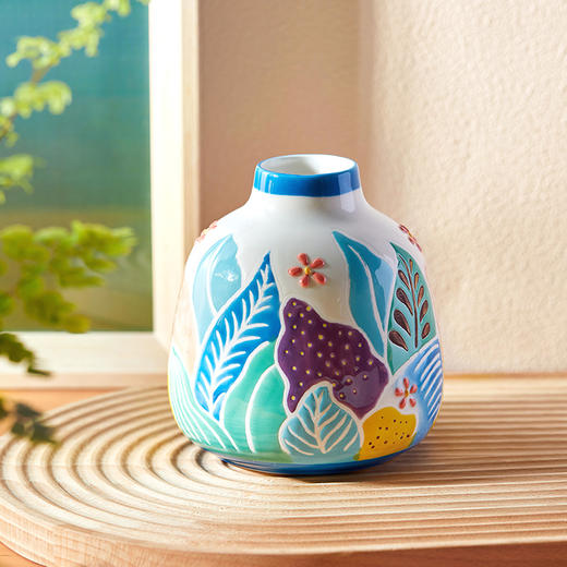 中国JOYYE旅绘丛林花瓶湖绿 商品图3