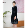 司歌提花针织收腰冬连衣裙弹力端庄A901048X 商品缩略图1