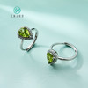 S925橄榄石水滴切割戒指约12*9mm 商品缩略图0