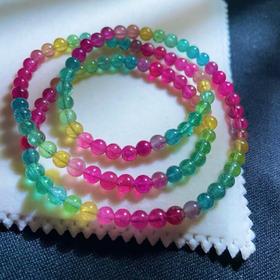 5mm-6mm多圈彩虹碧玺手串