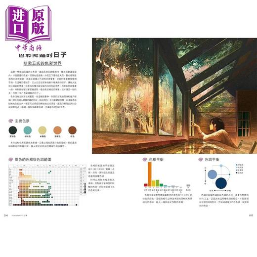 【中商原版】配色叙事学：日中韩10位业界超强人气绘师集结 用色调掌控故事情境的关键法则 港台艺术原版 稻叶隆 瑞升出版 商品图4