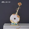 【样品特惠3折，仅1件，无货退款】罗比罗丹行云流水平安扣玉石摆件珐琅彩工艺琵琶玄关装饰品罗比罗丹行云流水摆件 商品缩略图3