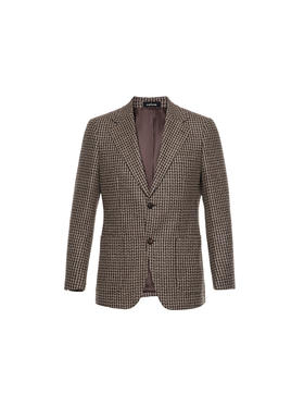 callisto大师系列咖啡色绵羊毛西服