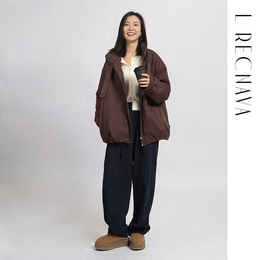 【超超超厚棉外套】拉链立领夹棉宽松外套 帅气夹克 男女同款 商品图5