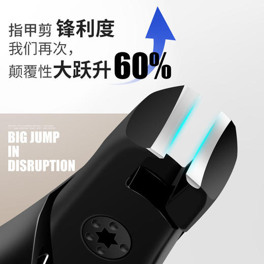 「9.9到手！多功能指甲刀」新款大开口指甲刀防飞溅指甲剪厚硬甲专用单个指甲钳居家日用大号指甲剪刀 商品图2