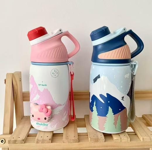 (包邮)shukiku24年儿童保温杯400ml（两种颜色） 商品图0