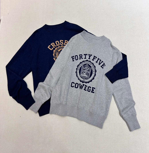 45R圆领衫。灰色。蓝色 商品图10