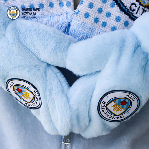 【官方正版】曼城俱乐部 | 冬日可爱毛绒手套足球迷防护保暖 商品图4