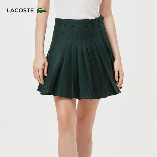 Lacoste法国鳄鱼女装新款时尚百搭百褶裙半身裙短裙JF4170-10 商品图2