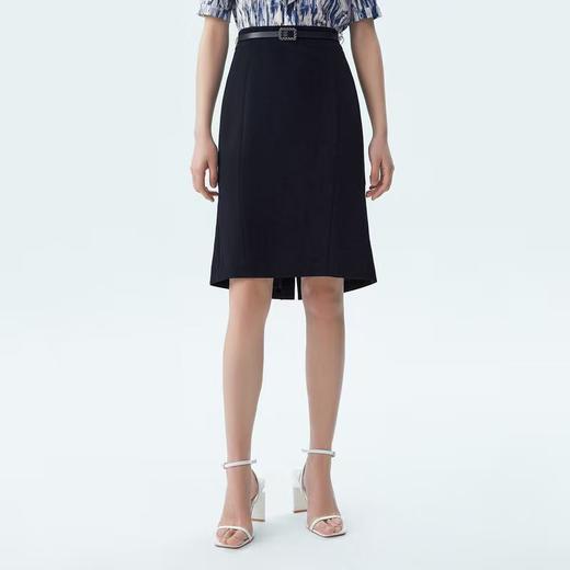 L1XXL1朗姿藏青气质半裙LSSP00WSK104A63 商品图3