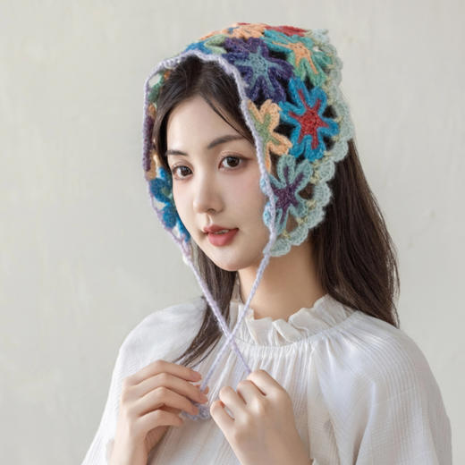 苏苏姐家斑斓拼花披肩套装手工diy钩针编织毛线团材料包 商品图2