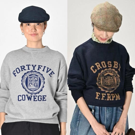 45R圆领衫。灰色。蓝色 商品图0