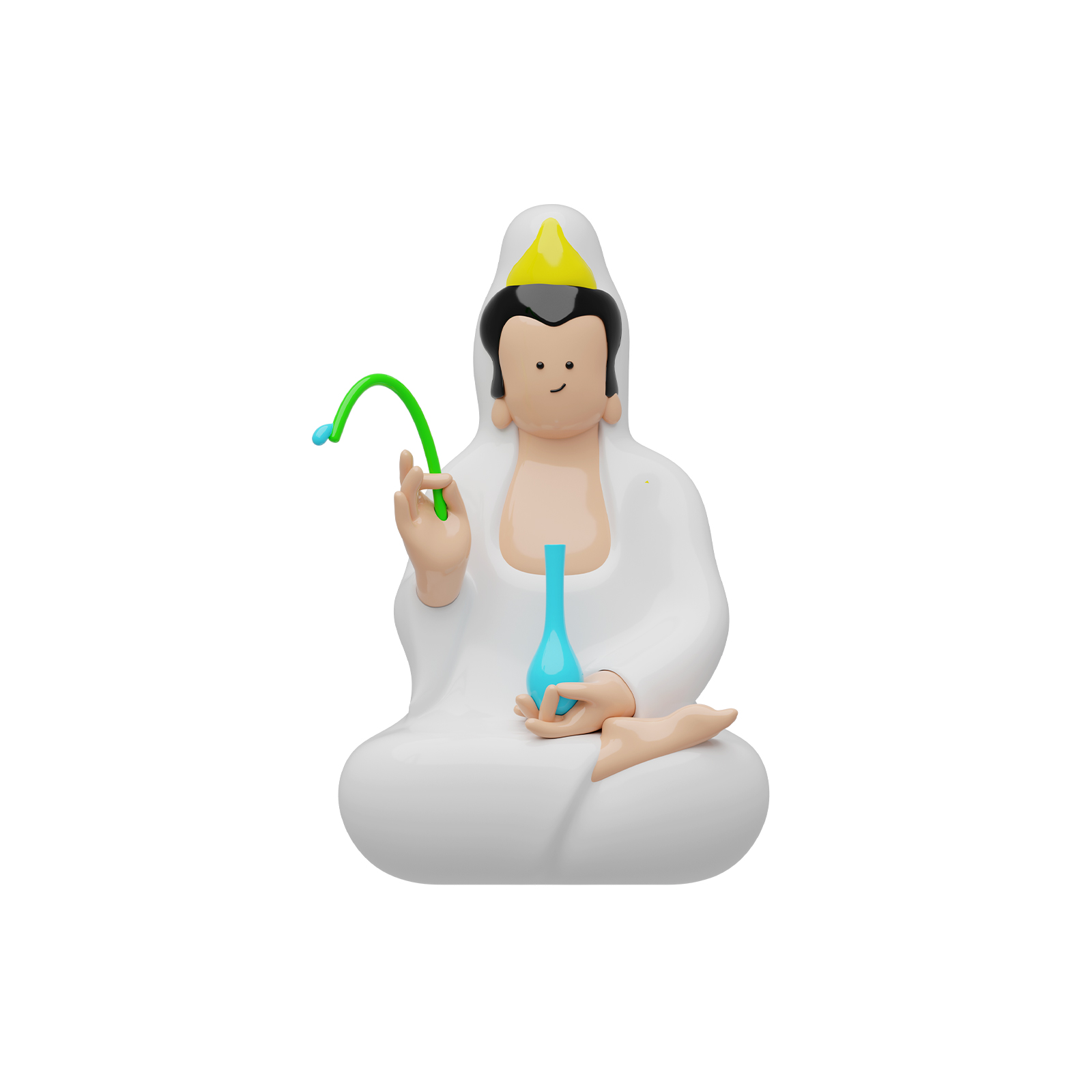 禁止悲伤「好运菩萨」系列潮流艺术雕塑摆件 好运连连 事事如意