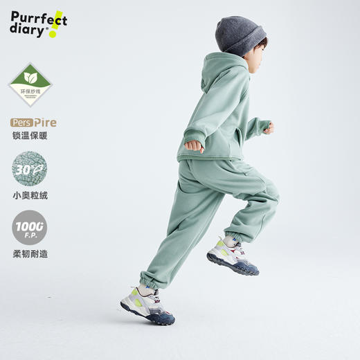 【小奥粒绒省心套装 锁温保暖】儿童美式印花卫衣套装 PDTZ2402 商品图3