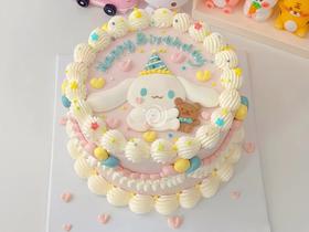 『玉桂狗』卡通复古手绘蛋糕