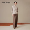 puretouch女士绵羊毛+山羊绒半高领针织衫设计感基础百搭保暖毛衣1302244423 商品缩略图1