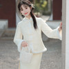 时尚小清新少女款，加厚保暖提花夹棉旗袍外套HYM23531 商品缩略图1
