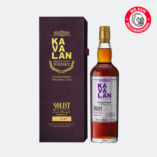 噶玛兰（Kavalan）烟熏泥煤单桶单一麦芽中国台湾威士忌 商品图1