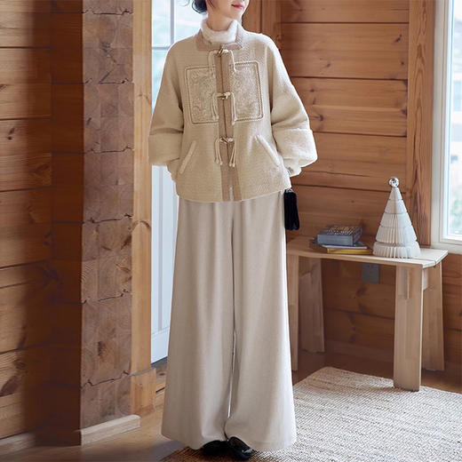 裁缝学苑AQ391弓袋袖短衫方领外套汉元素外套改良宋裤套装纸样服装打板 商品图5