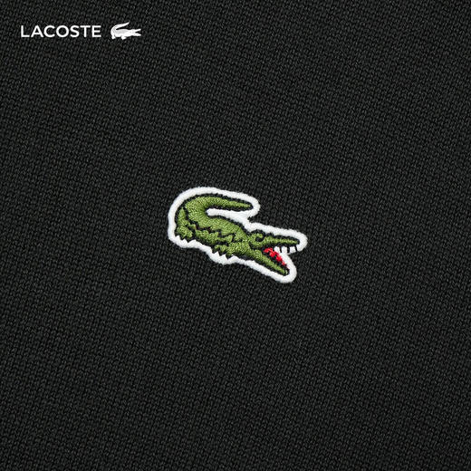 Lacoste法国鳄鱼男装新款百搭纯色立领拉链针织开衫外套AH1957-98 商品图4