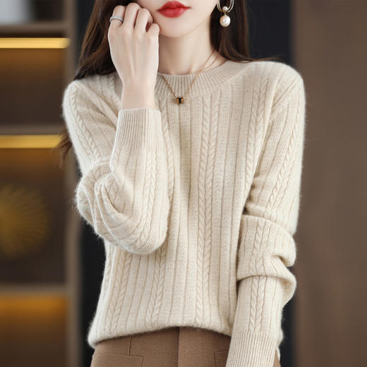 佰威斯利打新年春节红底衫女秋冬新款内搭加厚针织上衣9色可选洋气宽松显瘦短款大码毛衣90-240斤 商品图4