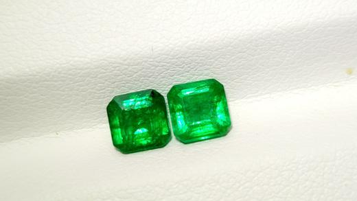 1.74ct刻面祖母绿裸石一对 商品图0