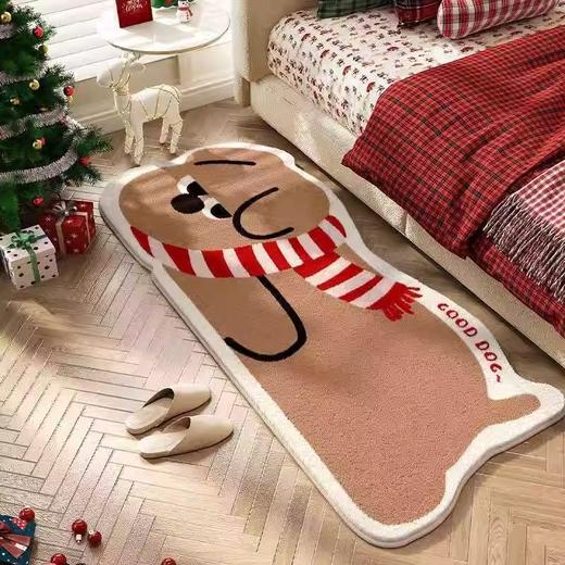 新品福利！【柔软亲肤 强力防滑】异形萌宠仿羊绒地毯客厅长条亲肤茶几垫沙发毯卧室易打理床边毯 商品图3