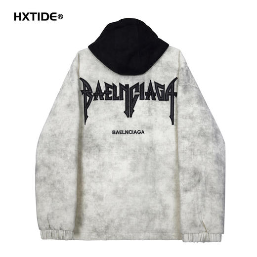 【新品上新】HX 冬季短款带帽棉服刺绣字母Z112440006102/03 商品图1