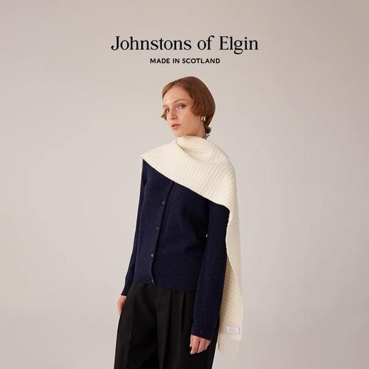 Johnstons of Elgin华夫格纯羊绒围巾 商品图2