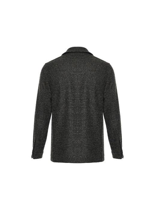 callisto卡其绵羊毛混纺外套 商品图1