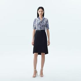 L1XXL1朗姿藏青气质半裙LSSP00WSK104A63