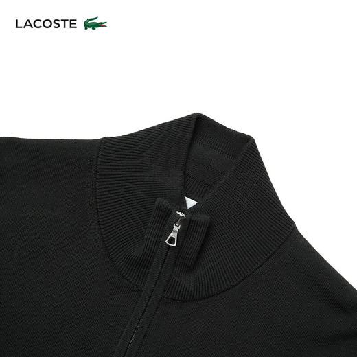 Lacoste法国鳄鱼男装新款百搭纯色立领拉链针织开衫外套AH1957-98 商品图3