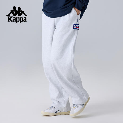 Kappa卡帕背靠背新款运动长裤纯棉针织裤子男款休闲裤复古直筒裤K0F12AK19 商品图2