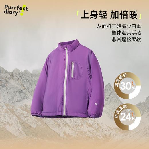 【绒饱饱RH棉服】儿童撞色拉链夹克棉服外套PDWT2443 商品图2