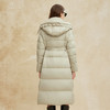 PR009斯尔丽2024冬季新款显瘦收腰长款简约通勤连帽轻盈鸭绒羽绒服 商品缩略图4